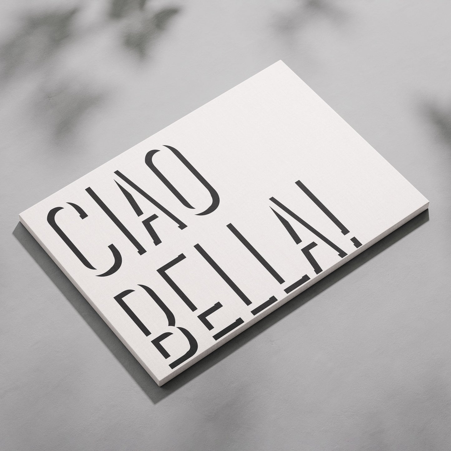 Ciao Bella Bold Typography Quote - Framed Canvas Wall Art Print-3