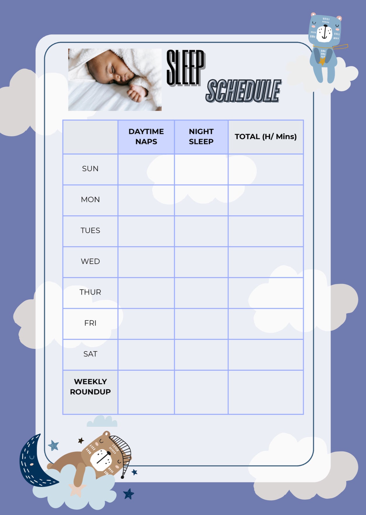 Baby’s First Year Tracker | Editable Template