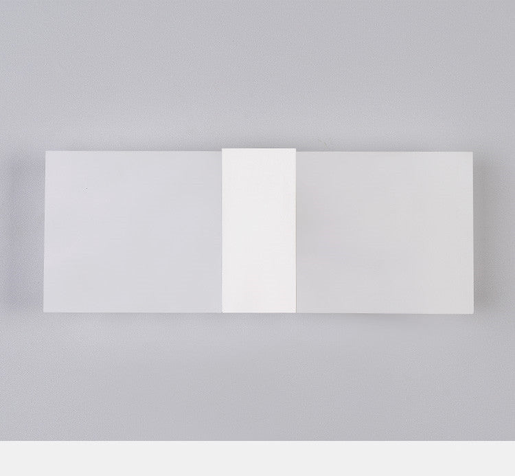white rectangular light panel on a gray background