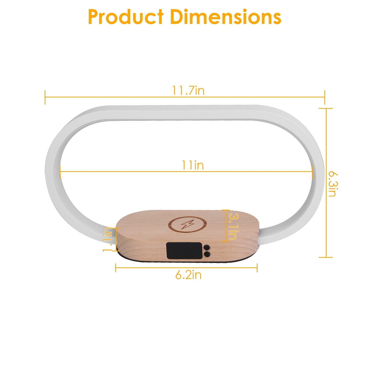 Smart Modern LED Table Lamp with Wireless Phone Charging