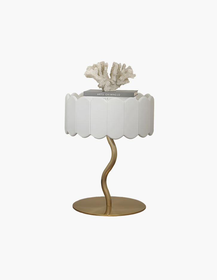 Marbella Scalloped Side Table