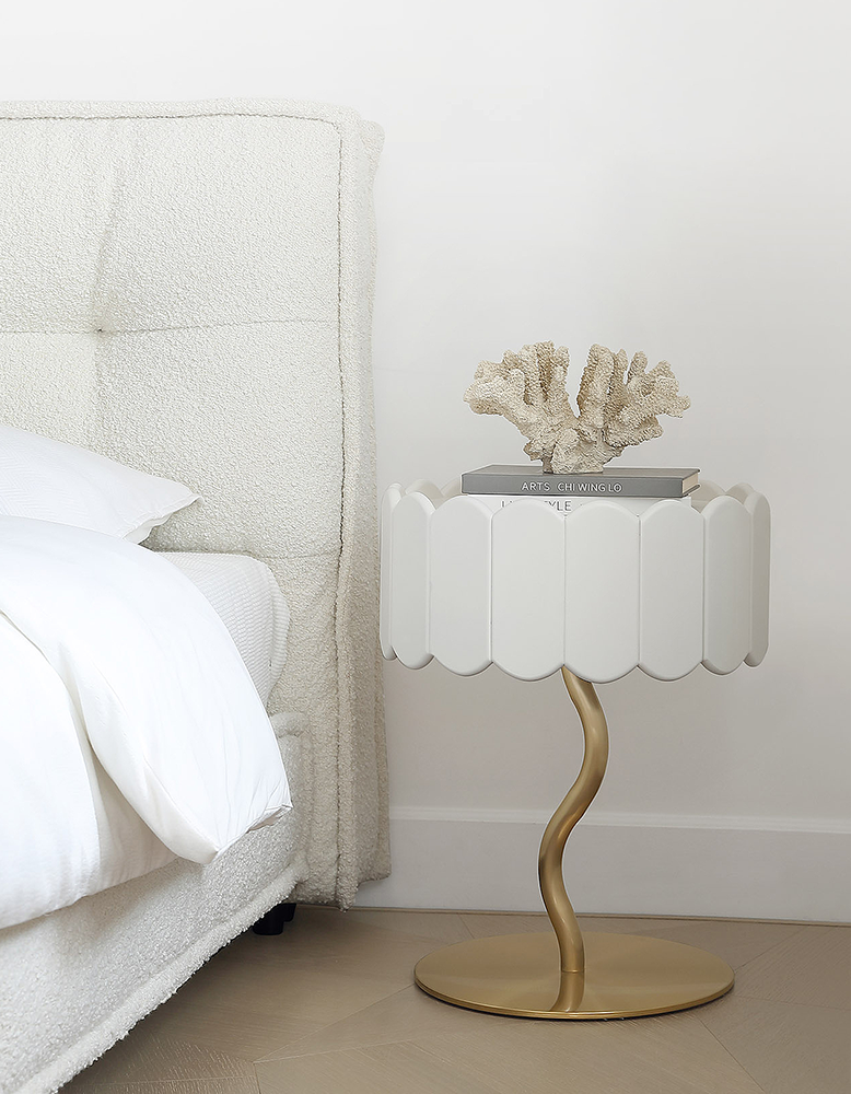 Marbella Scalloped Side Table