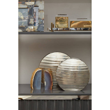 Sorelle Rippled Round Vase
