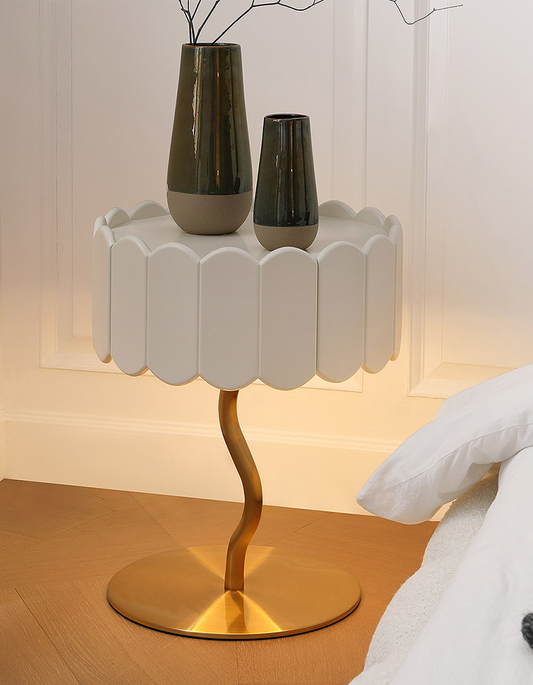 Marbella Scalloped Side Table