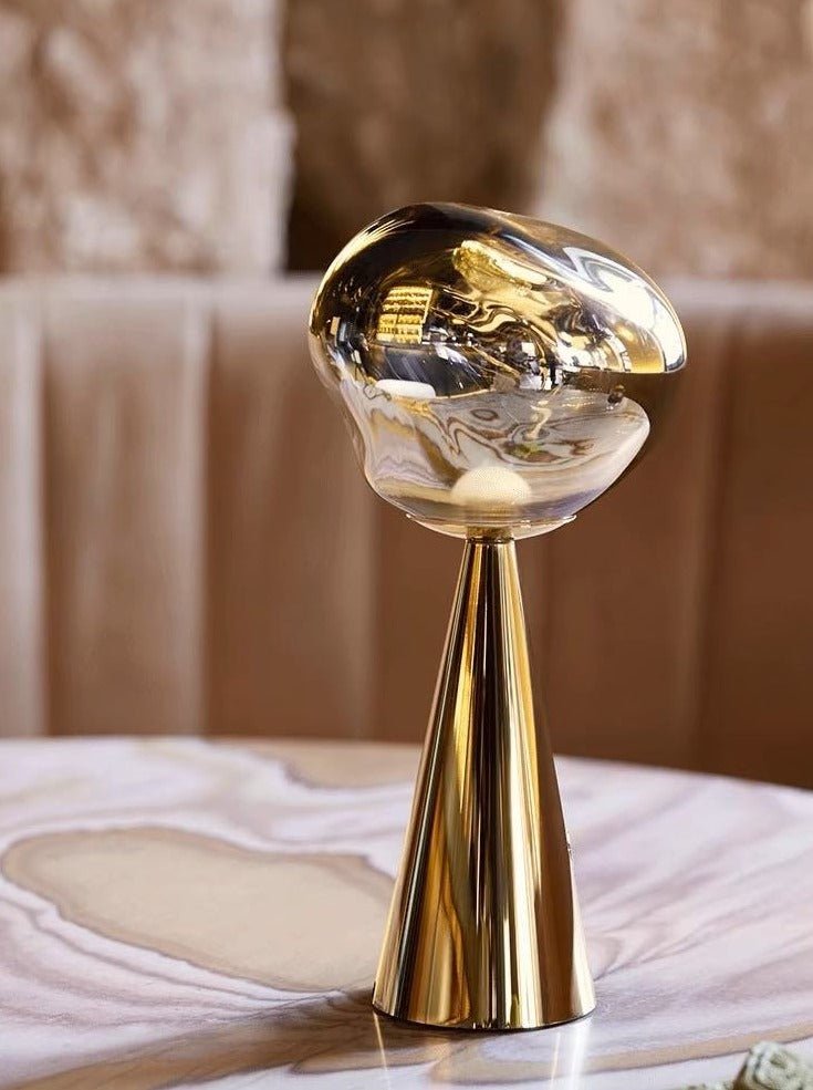 Melt Portable Dimmable Led Table Lamp Gold